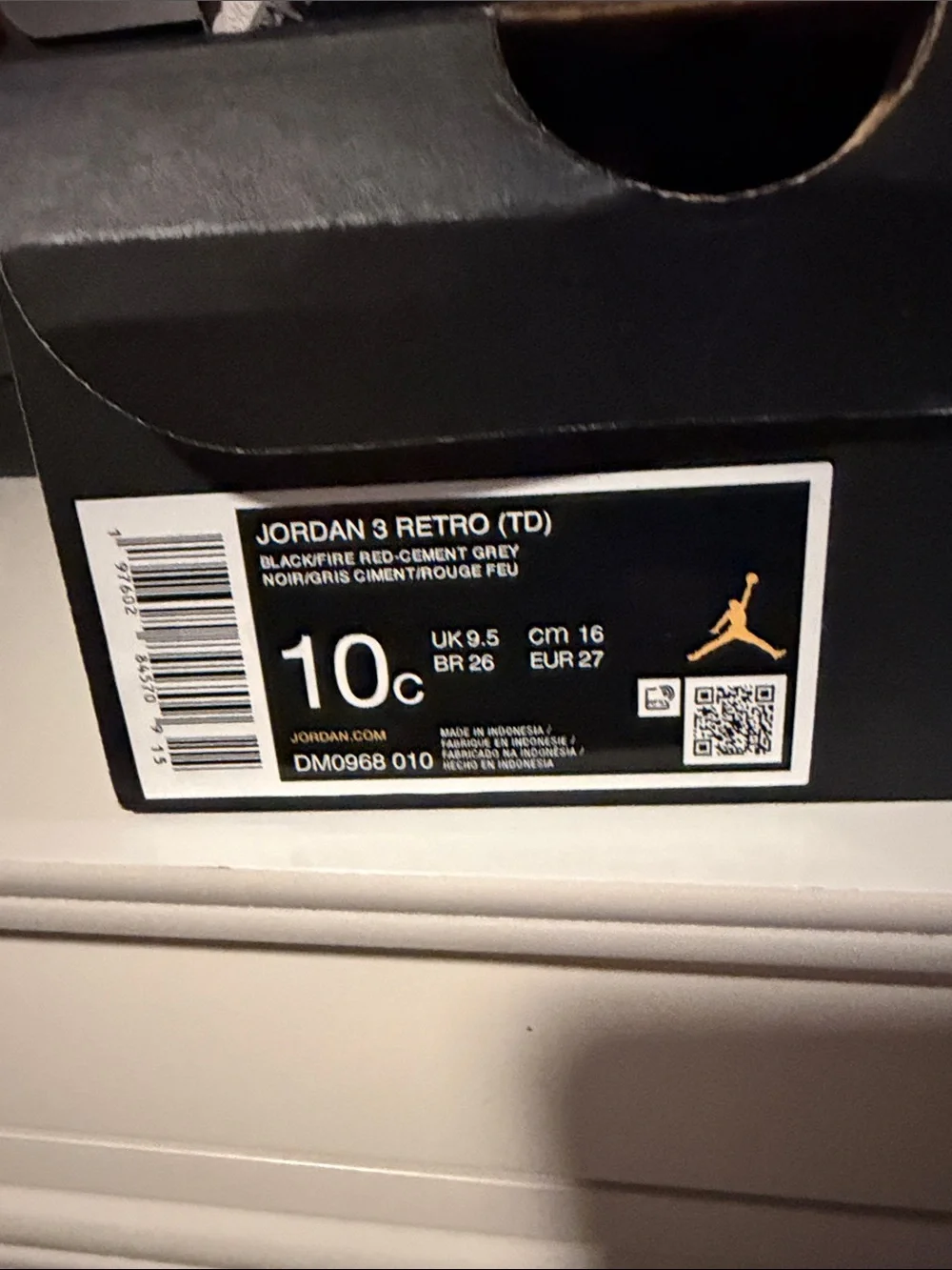 Jordan Kids Black and Gray Elephant Print Sneakers
